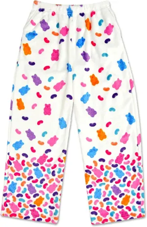 Pants - Candy Land Collection iscream modernistic frivolous uninhabited Big Girls Silky Soft Fun Print Plush Fleece 