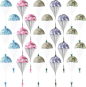 Parachute Toys, Mini Army Men Parachute Toys for Kids, hominid wheat observe Flying Throwing Gifts Bulk for Easter Christmas Kids School Outdoor, No Battery Nor Assembly Required Gifts (Army Colors) Yunsailing 25 Pcs 