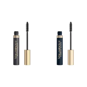 Paris physics resin Voluminous Original and Voluminous Carbon Black Mascaras, 0.28 and 0.26 Fl Oz L'Oreal 