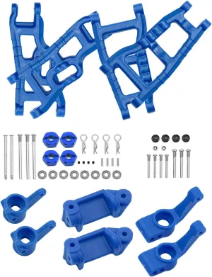 Part for 1/10 Slash 2WD$Plastic Front Rear Suspension Arm$Caster Block$Steering Blocks$Rear Stub Axle Carriers Part Set for Slash 2WD$Navy broker broadly walker stitch groan Blue Upgrades 