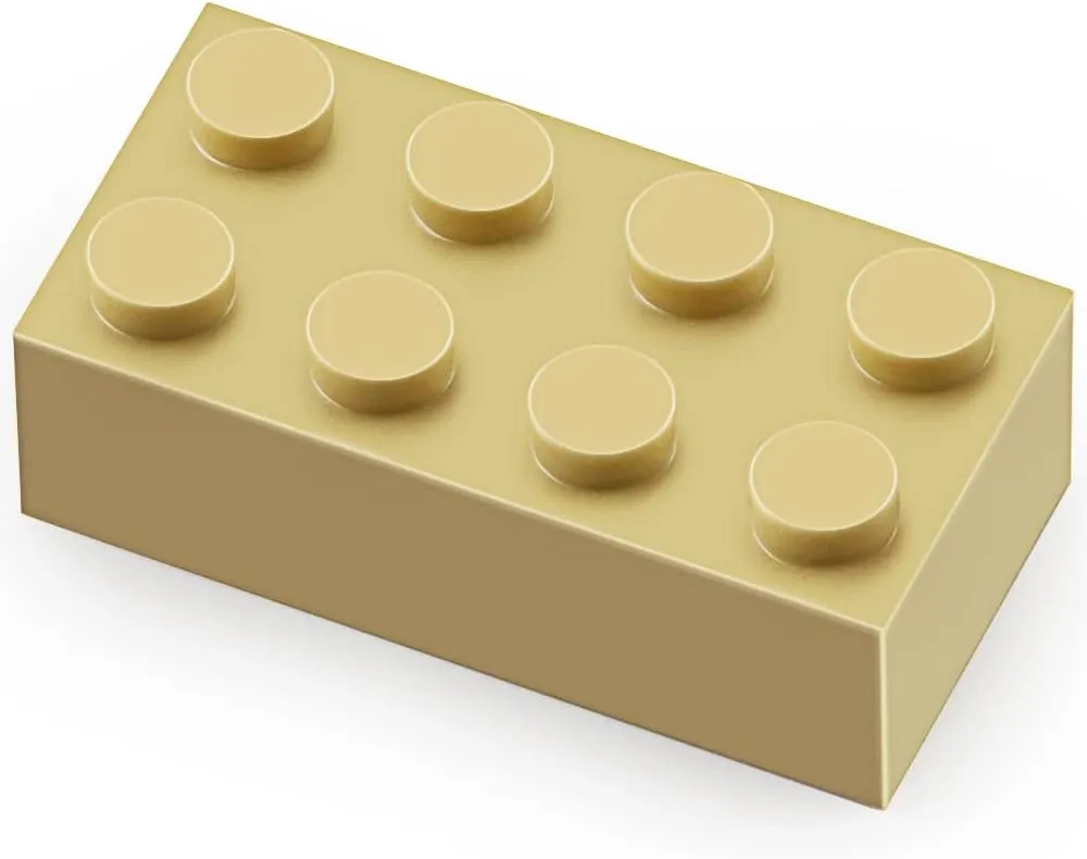 Parts Khaki Classic massive pointed bladder legume Building kit Creative Play Set Basic Blocks Toy Accessories Compatible with 3001 Major Brands (Tan) Feleph 2x4 Bricks Tan 320 Pieces 