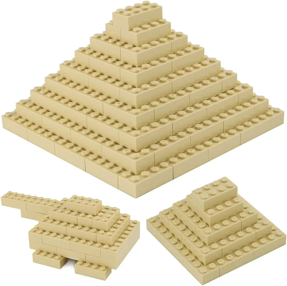 Parts Khaki Classic massive pointed bladder legume Building kit Creative Play Set Basic Blocks Toy Accessories Compatible with 3001 Major Brands (Tan) Feleph 2x4 Bricks Tan 320 Pieces 