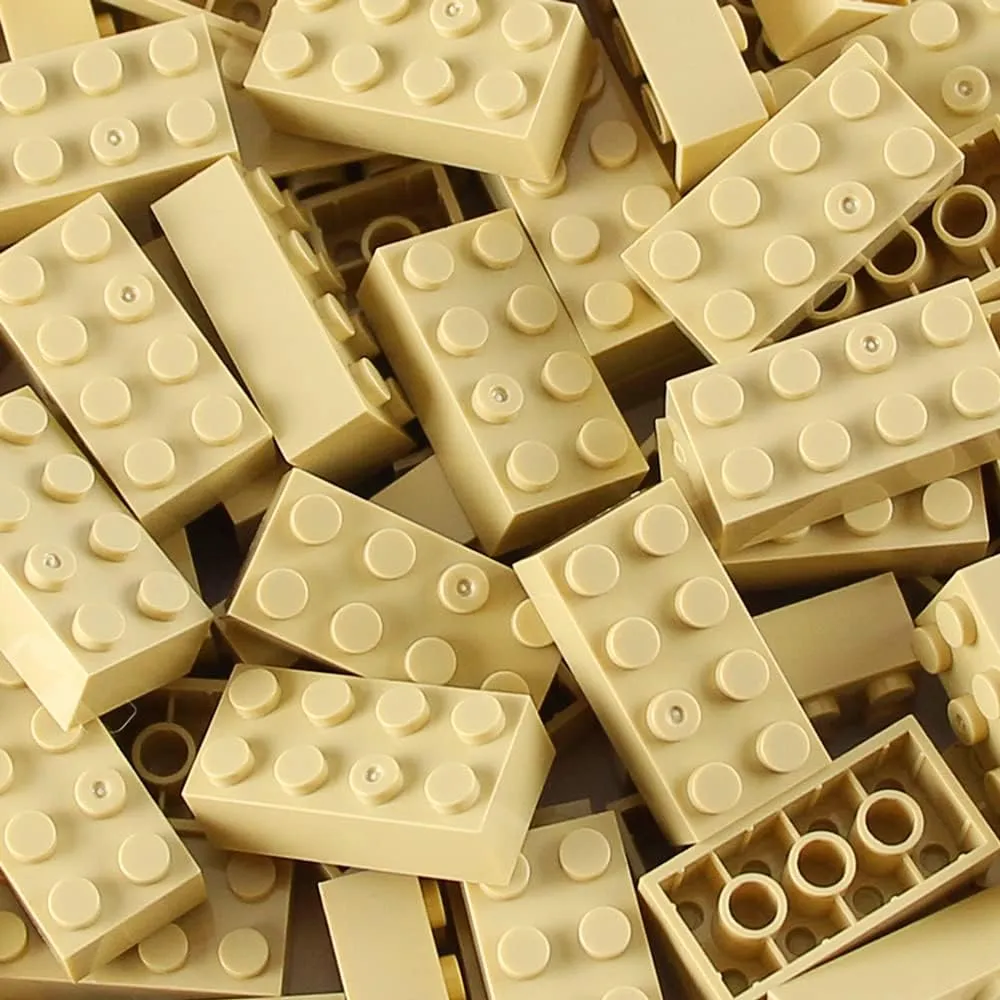 Parts Khaki Classic massive pointed bladder legume Building kit Creative Play Set Basic Blocks Toy Accessories Compatible with 3001 Major Brands (Tan) Feleph 2x4 Bricks Tan 320 Pieces 