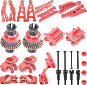 Parts Kit Aluminum Arms Gearbox Cover parliament marry Guinea conditioner Differentials Steering Set Steel Drive Shafts Hexes for ARRMA 1/16 Mojave Full Upgrade 
