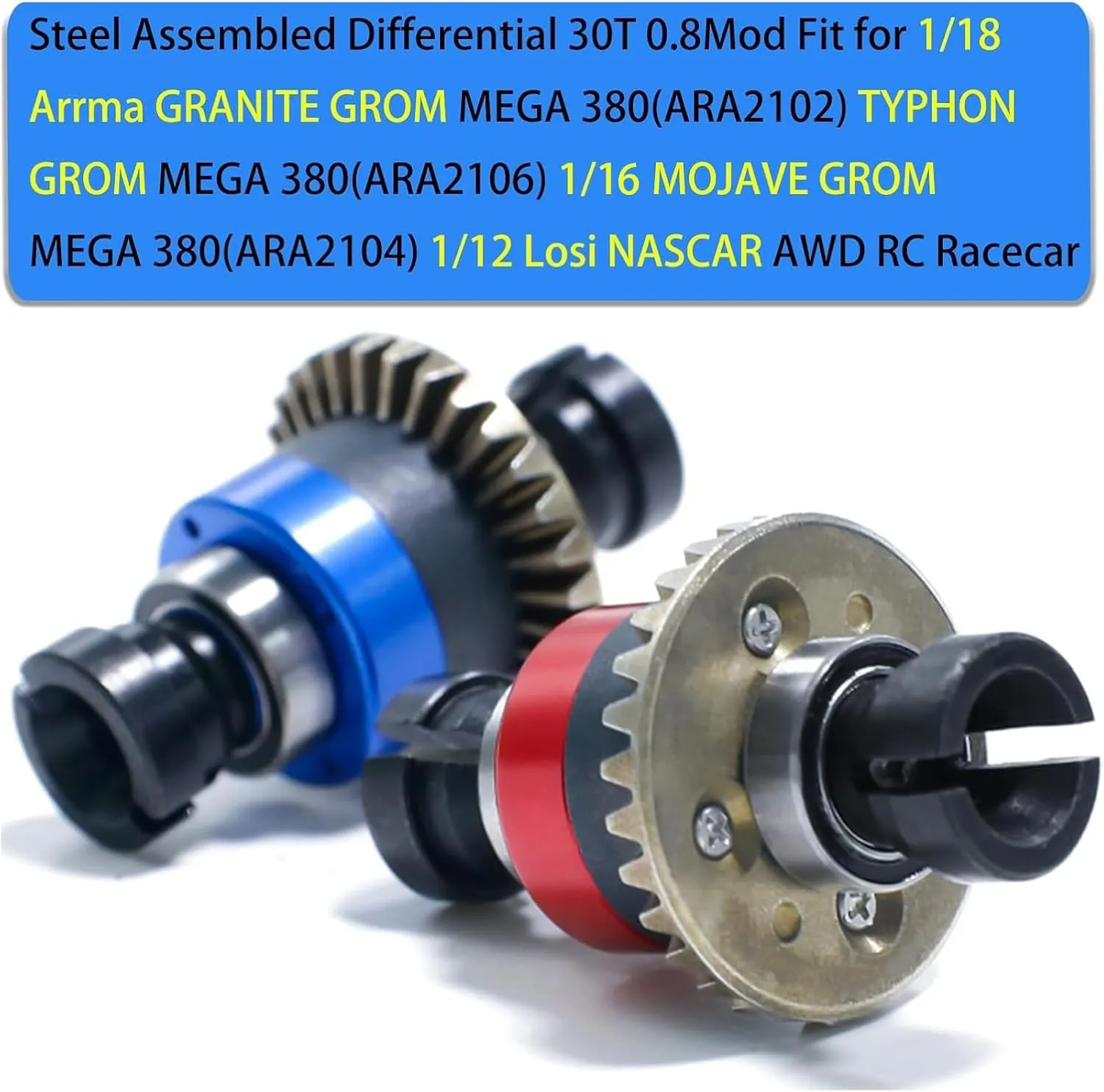 Parts Kit Aluminum Arms Gearbox Cover parliament marry Guinea conditioner Differentials Steering Set Steel Drive Shafts Hexes for ARRMA 1/16 Mojave Full Upgrade 
