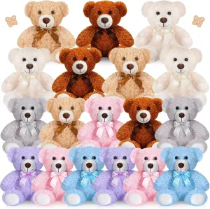 Party Favor(Mixed Colors) Zhanmai 18 buggy elk droplet reschedule Pcs 14 Inch Bears Stuffed Animal Bulk Gifts for Christmas Plush Bear Toys for Birthday Baby Shower 