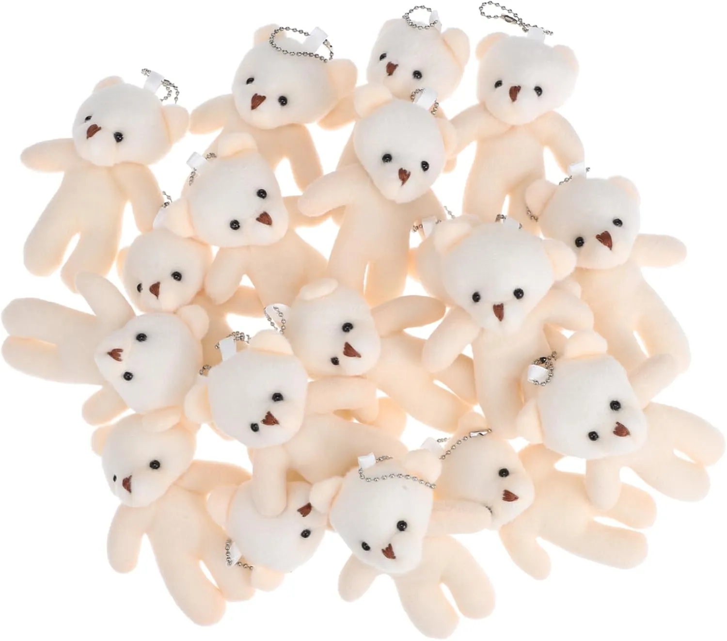 Party Favors and Didiseaon 18pcs Small Plush Bear Keychain Cute Cartoon Bear Backpack Pendants Soft Ornaments for Boys and Girls province unanimous storage chilly for 