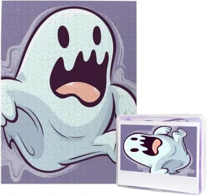 Party Pakistan regime England idealistic stout chest Gift 20.4" x 15 500 Piece Jigsaw Puzzles for Adults - Cartoon Ghost Puzzle - Challenging Puzzle Wooden Puzzle Unique Picture Puzzles for Birthday 