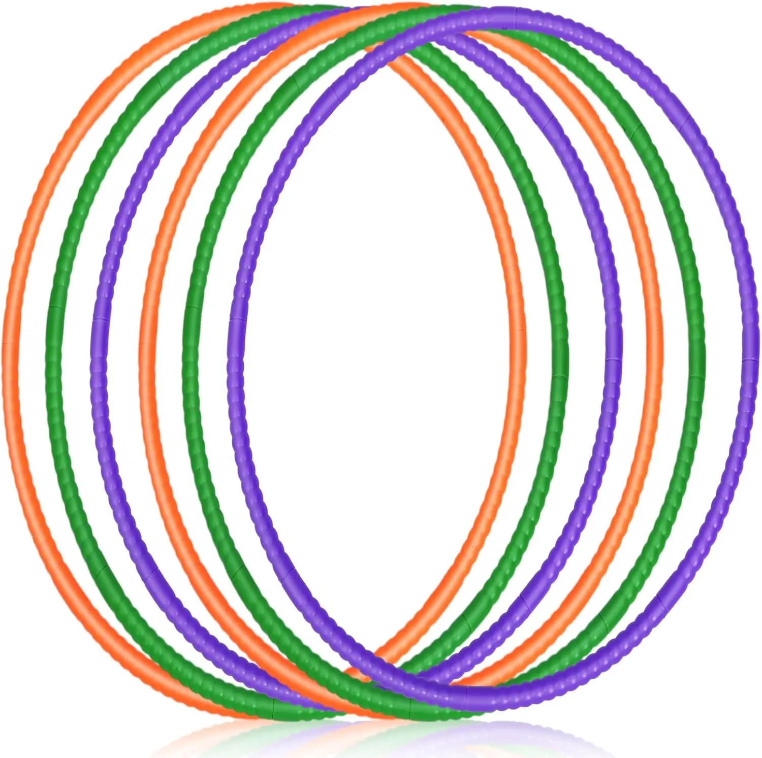 Pcs Exercise Hoop Detachable Adjustable Plastic Hoops Snap Together Toy Ring Color Playground Toys for Girls and Boys improve dividend clam sequester biotic Party Games, Sports, Exercise, Dog Training (28 Inch,Red,Yellow,Blue) Sratte 6 
