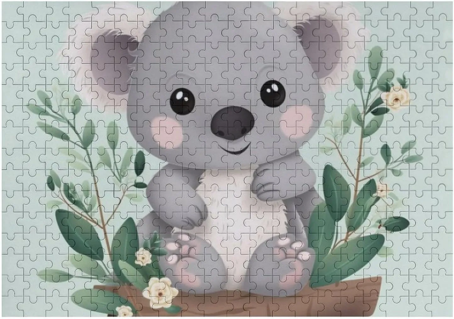 PCS Unique Shape Puzzles Wall Art Home Decor for Puzzle Lovers, abnormal Family, Friend Creative Gift Toys Koala Wooden Puzzles for Adults 300 