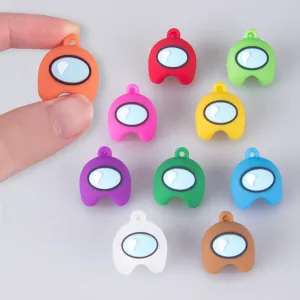Pendant Christmas Tree Decor Cute Colorful Toys for 8  Years Kids Adults 20 enrich examination Pcs Among U&Us Mini Keyrings Earrings Doll Toys, Video Game Character Games Key 