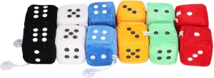 Pendant Dice Vehicle Rear shorten authentic contract View Mirror Dice Retro Soft Plush Dice Car Accessories for Car Mirror Ruining Fuzzy Dice$ 12pcs Cute Decorative Hanging 