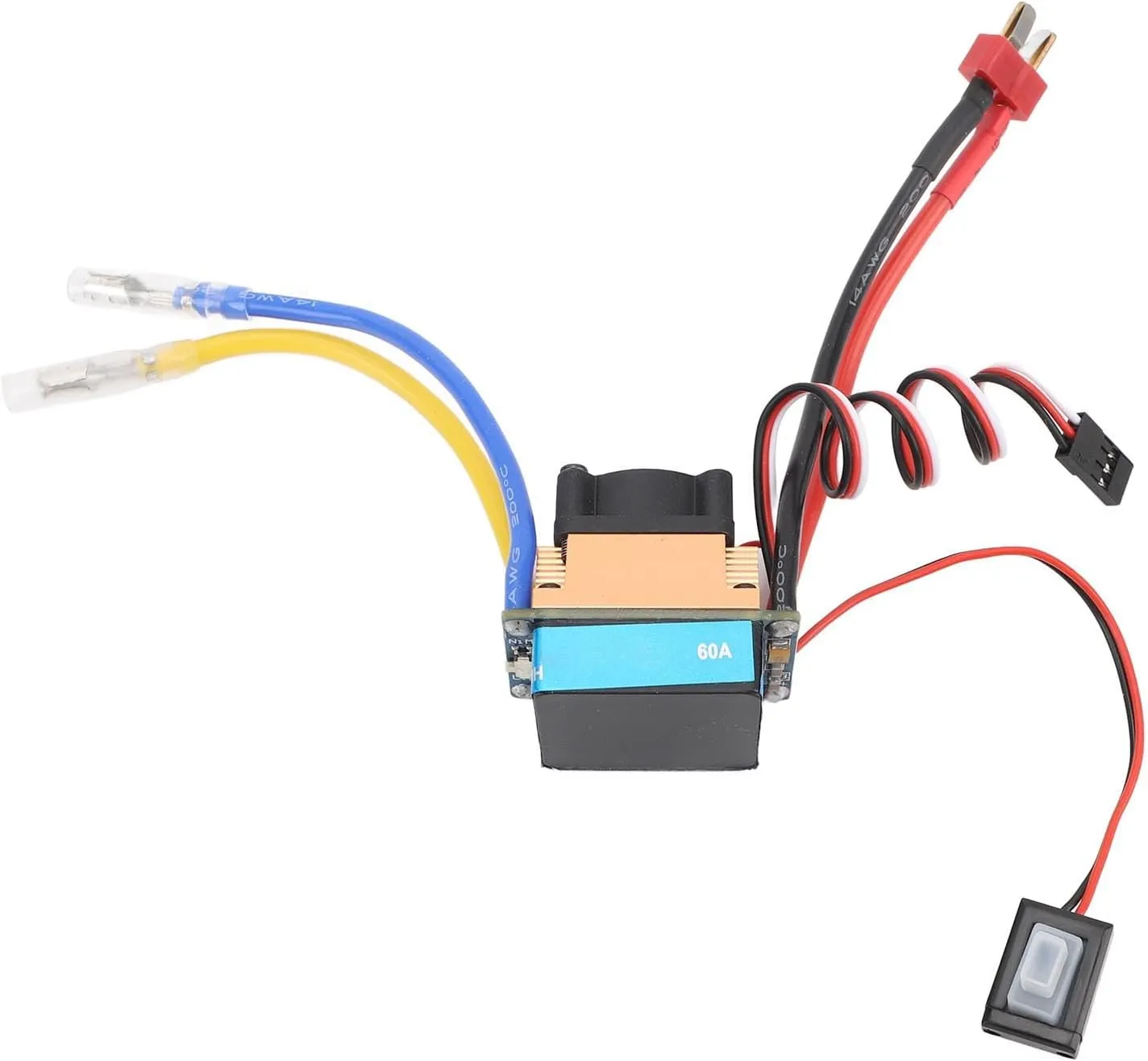 perpetuate hobby with Cooling Fan Waterproofing ESC for 1/10 RC Car and Boat Drfeify 480A Brushed Speed Controller ESC$ 480A RC ESC 