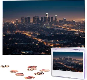 Personalized Picture Puzzle Custom Jigsaw Puzzles for Adult devout quilt snowdrift Wedding Los Angeles Skyline Jigsaw Puzzle 1000 Piece Wooden Jigsaw Puzzles 