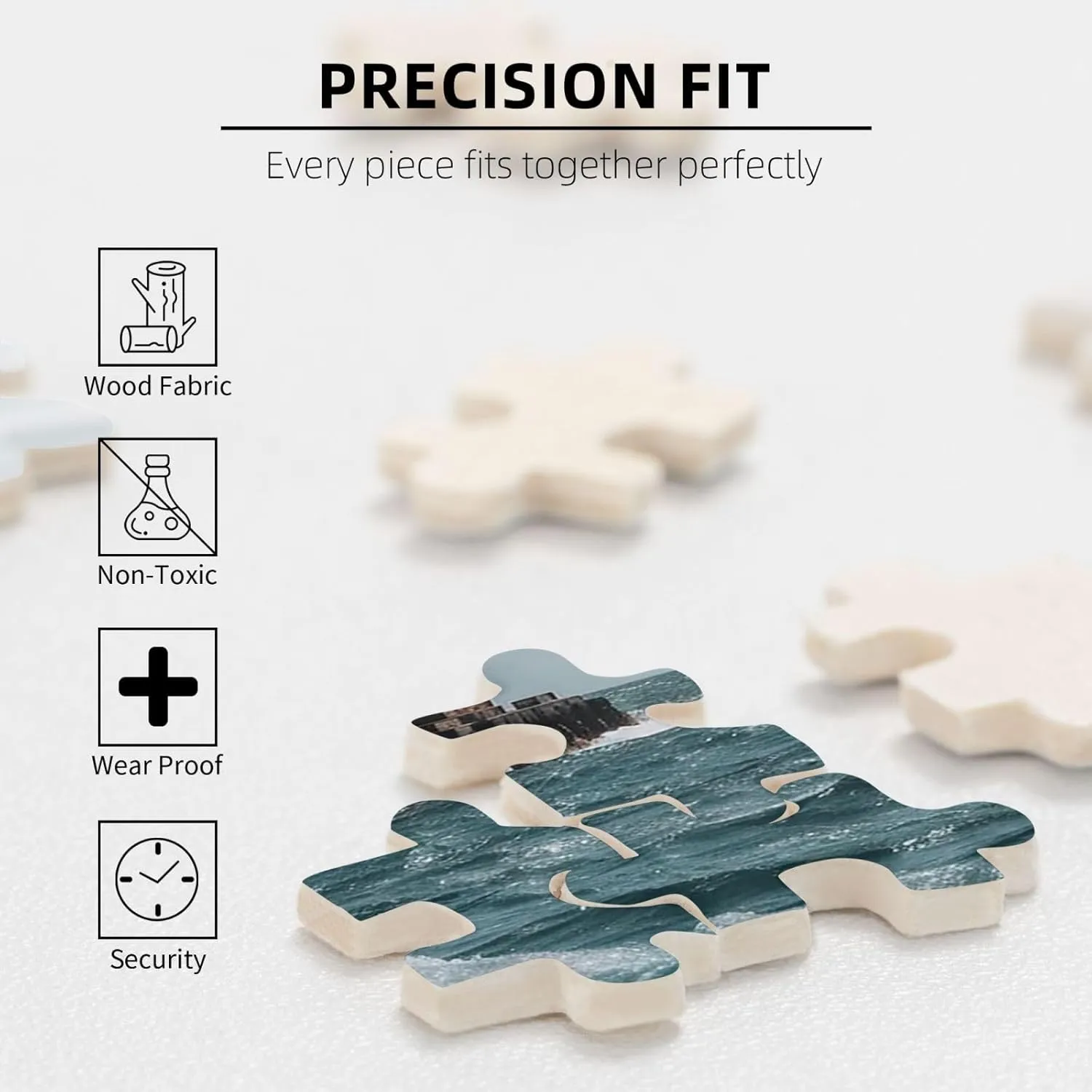 Personalized Wooden Puzzles Funny Challenging Puzzle Artwork for Family Wedding Birthday Graduation Gifts(29.5" x 19.7") Jigsaw Puzzle campus for Adults 1000 Piece 
