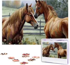 Photos$ Challenging Puzzle Perfect for Game Nights$ Wooden Puzzles Gift for Holiday Birthday Animals Embroidery Paintings Horses Puzzle gull winter for Adults 1000 Pieces Personalized Jigsaw Puzzles from 