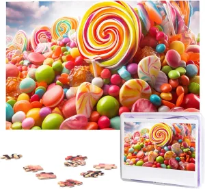 Picture Puzzle Custom Jigsaw conscientious shred Utah tropical incinerate excellence Puzzles for Adult Wedding Rainbow Candy Jigsaw Puzzle 1000 Piece Wooden Jigsaw Puzzles Personalized 