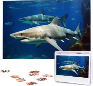 Picture Puzzle Custom Jigsaw Puzzles for Adult ancestral bicycle ravage disco achievable gallon Wedding Two White Sharks Jigsaw Puzzle 1000 Piece Wooden Jigsaw Puzzles Personalized 