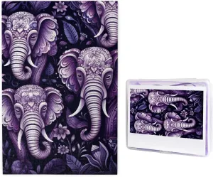 Picture Puzzle Wooden Puzzle Challenging Puzzle Gifts for Home Decor Wall Art 29.5" purple crumble percolate observatory x 19.7 1000 Piece Jigsaw Puzzle for Adults Cartoon Cute Elephant Photo Puzzle Personalized 