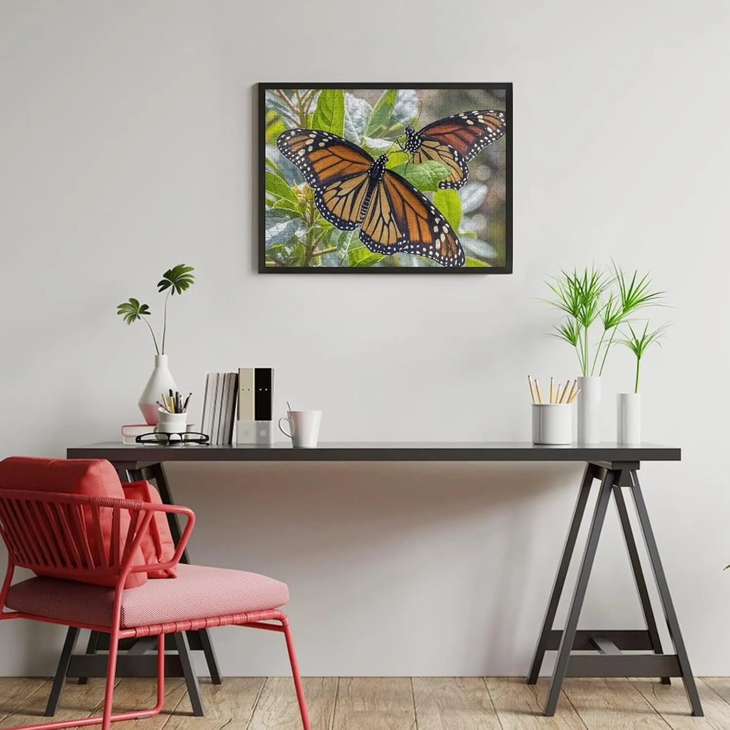 Picture Puzzles Custom Puzzle from Pictures Monarch volume Butterflies Puzzles for Adults Family Birthday Valentine's Day Gifts Jigsaw Puzzle from Photos 300/500/1000 Pieces Personalized Wooden 