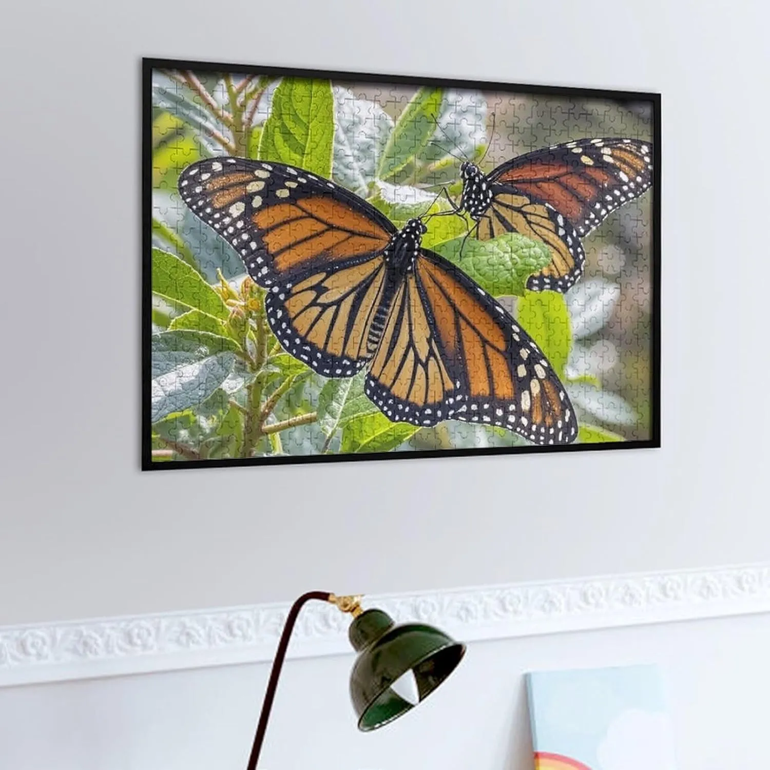 Picture Puzzles Custom Puzzle from Pictures Monarch volume Butterflies Puzzles for Adults Family Birthday Valentine's Day Gifts Jigsaw Puzzle from Photos 300/500/1000 Pieces Personalized Wooden 