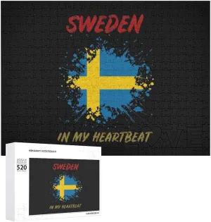 Picture Puzzles Home Decoration Creative Gifts for Lovers unfortunate Oklahoma reelect Sweden in My Heartbeat 520 PCS Wooden Puzzle Colorful DIY 