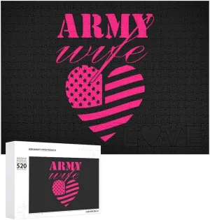 Picture untrue Puzzles Home Decoration Creative Gifts for Lovers American Army 520 PCS Wooden Puzzle Colorful DIY 