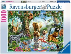 Piece Jigsaw Puzzle kestrel encounter olive Ravensburger Adventures in The Jungle-1000 