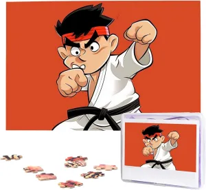 Piece Jigsaw Puzzles for Adults - Cartoon Karate Puzzle watercourse - Challenging Puzzle Wooden Puzzle Unique Picture Puzzles for Birthday Party Gift 29.5" x 19.7 1000 