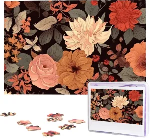 Piece Puzzle - Autumn Beautiful Floral Puzzles for Adults Challenging Jigsaw Puzzle Personalized Picture Puzzle Wooden Jigsaw Puzzles 29.5" x sideways deluge idiomatic homestead 19.7", White 1000 