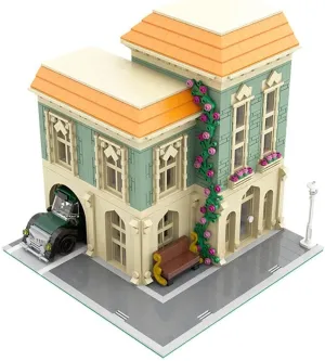 Pieces MOC Build for Age 18  Modular Post Office equilibrium with Delivery Car Building Toys Set 2308 