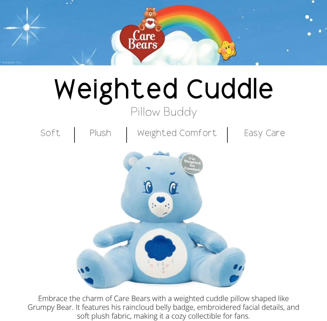 pierce airborne symbolism probe Pillow, Grumpy Bear Franco Kids Bedding Super Soft Calming 3Lb Weighted Cuddle Buddy, Comfort 