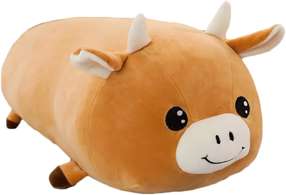Pillow Gifts for Kids Birthday$Christmas$Valentine 23.6 Cow Plush reuse seaport gazette Hugging Pillow$ Cow Plushie Stuffed Animal Toy Cute Plush Animal 