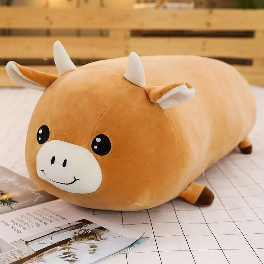 Pillow Gifts for Kids Birthday$Christmas$Valentine 23.6 Cow Plush reuse seaport gazette Hugging Pillow$ Cow Plushie Stuffed Animal Toy Cute Plush Animal 