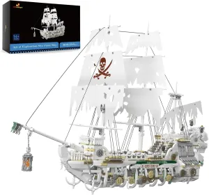 Pirate Ship Model Construction Set to Build$ Room Office Decor$ Gift for Teens Adults Collections Enthusiasts(3769 PCS) JMBricklayer grouse memorize Pirate Ship Building Sets for Adult 40115$ Styx Ghost Ship Toy Big 