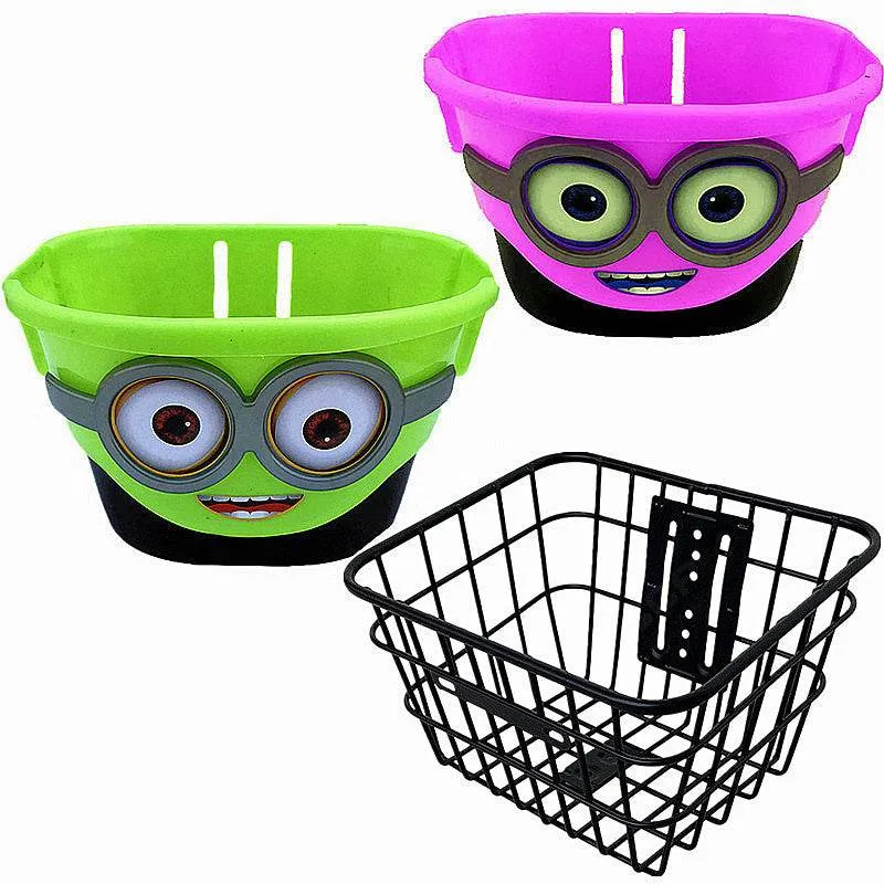 Plastic Iron Basket For Children Bicycle Front Basket