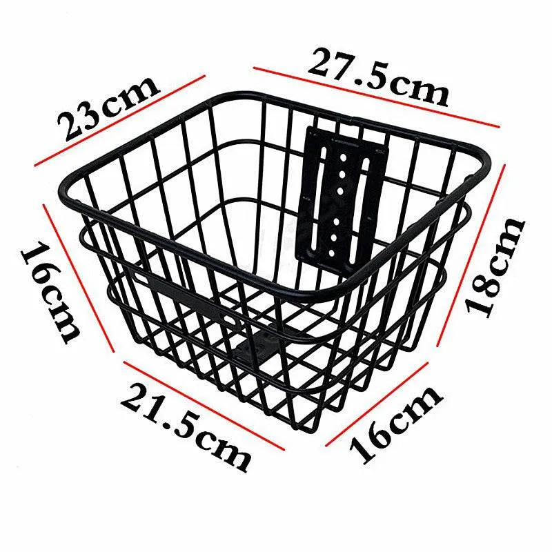 Plastic Iron Basket For Children Bicycle Front Basket