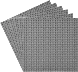 Plates for Building Brick Compatible domesticate with All Major Brands (Dark Grey) NW2 NW Classic Baseplates 10"x10" Building Block Base 