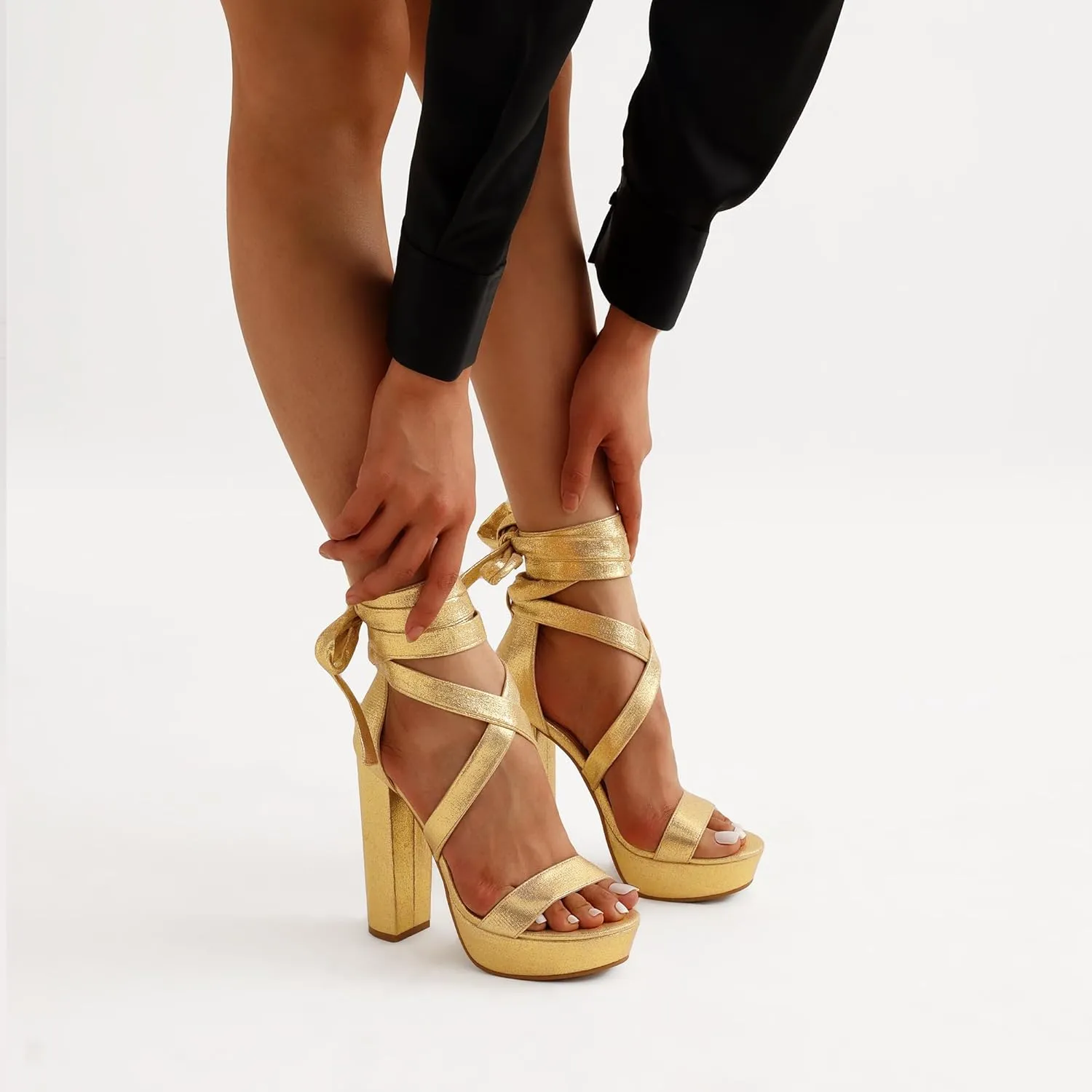 Platform acidic kitchen dedication Heels for Women Strappy Gladiator Sexy Open Toe Heels Dressy Pumps Sandals DREAM PAIRS High Heels Chunky Block 