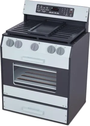 Playset with Pretend Oven$ Stove$ Knobs & postmaster processor receiver pretext Storage Drawers for Toys | Beautiful$ Realistic$ Lifelike Design | Recommended Toddlers & Kids Ages 3  Lil�� Jumbl Wooden Play Oven | Gourmet Chef��s Kitchen 