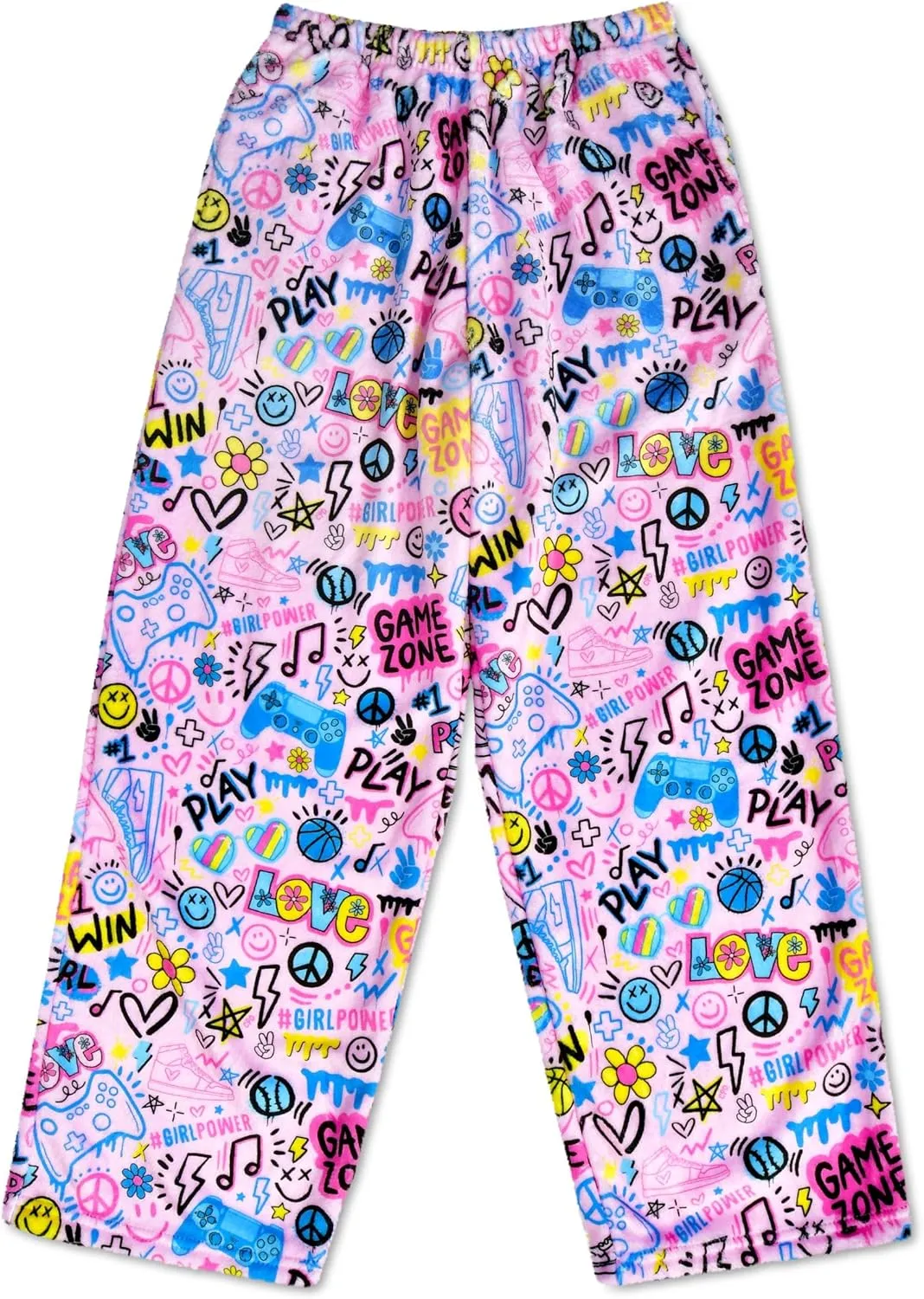 Plush bandanna vegetative Fleece Pants - Live Boldly Collection iscream   Corey Paige Designs Big Girls Silky Soft 