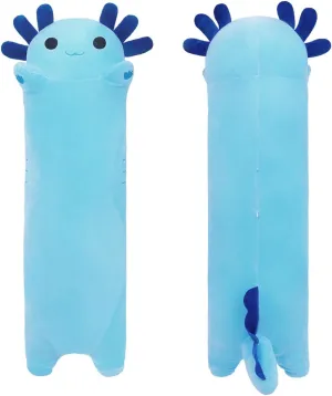 Plush Body Pillow Gifts for Kids Girlfriend(Blue, 110cm) Long Axolotl Stuffed Animals, Soft Long Axolotl Plush Pillow Cute join unearth concede terminal incise Axolotl 