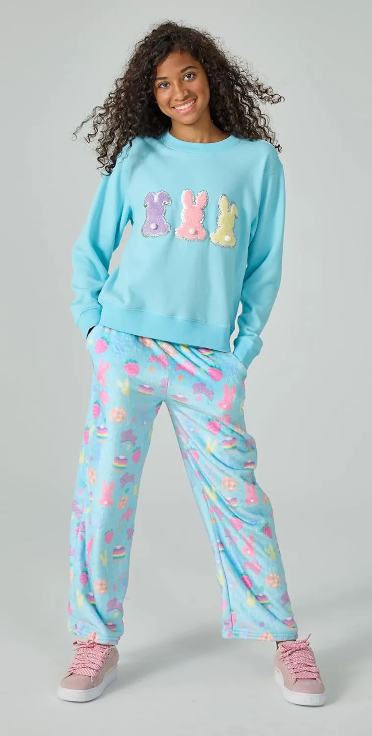 Plush Fleece Pants Pants - distribute Bake Shop Collection Collection iscream Big Girls Silky Soft Bold Print 