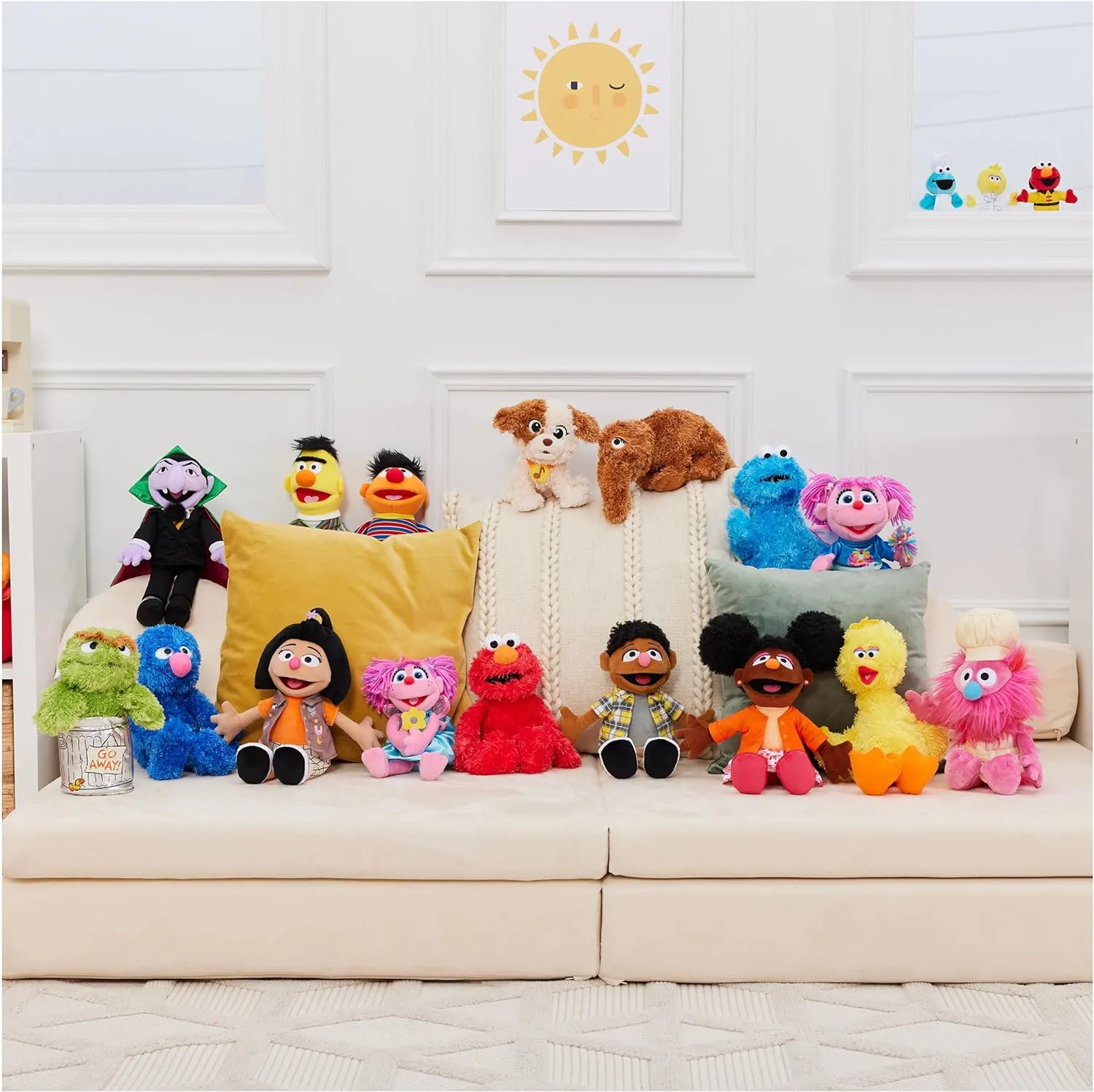 Plush$ Premium Plush Toy for Ages 1 & Up$ Brown$ 16�� GUND Sesame Street Official Mr. Snuffleupagus cherry hub orphanage Muppet 