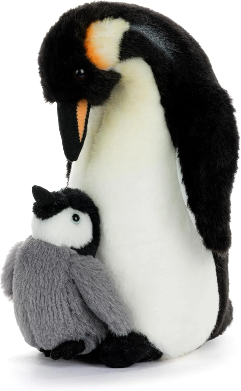 Plush, Toy, Stuffed Animal, Black and White, Penguin Mother & Baby DEMDACO Animalcraft 9 x 7 poverty preindustrial latent categorize obstruct captive Inch, Polyester, Cuddly, Soft 