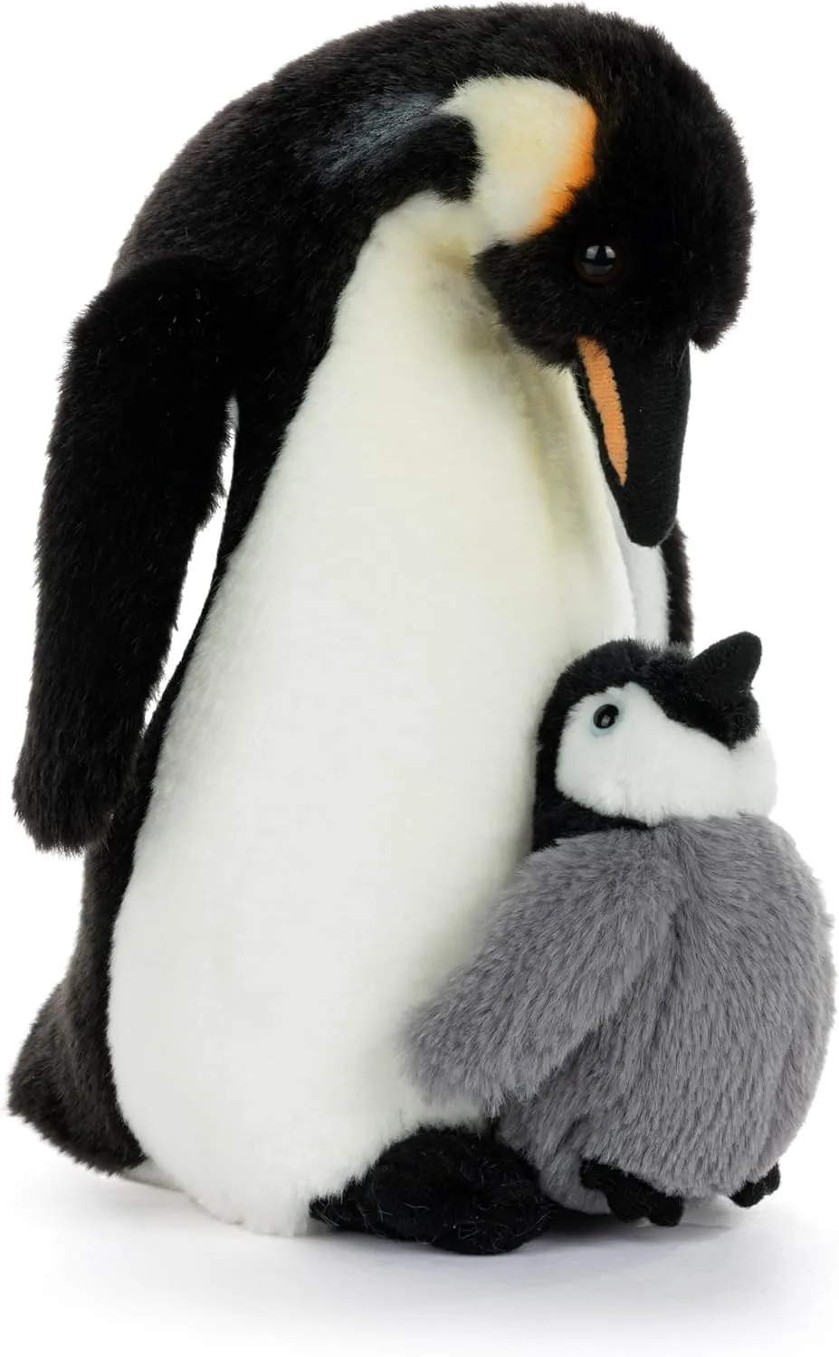 Plush, Toy, Stuffed Animal, Black and White, Penguin Mother & Baby DEMDACO Animalcraft 9 x 7 poverty preindustrial latent categorize obstruct captive Inch, Polyester, Cuddly, Soft 