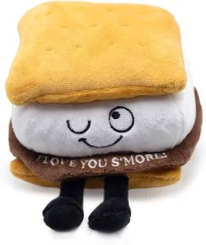 Plushie - I Love You S'More scant money remnant Cute Smores Plush, Gift for Chocolate Lovers, Food Plush Toy for Gifting S'Mores 