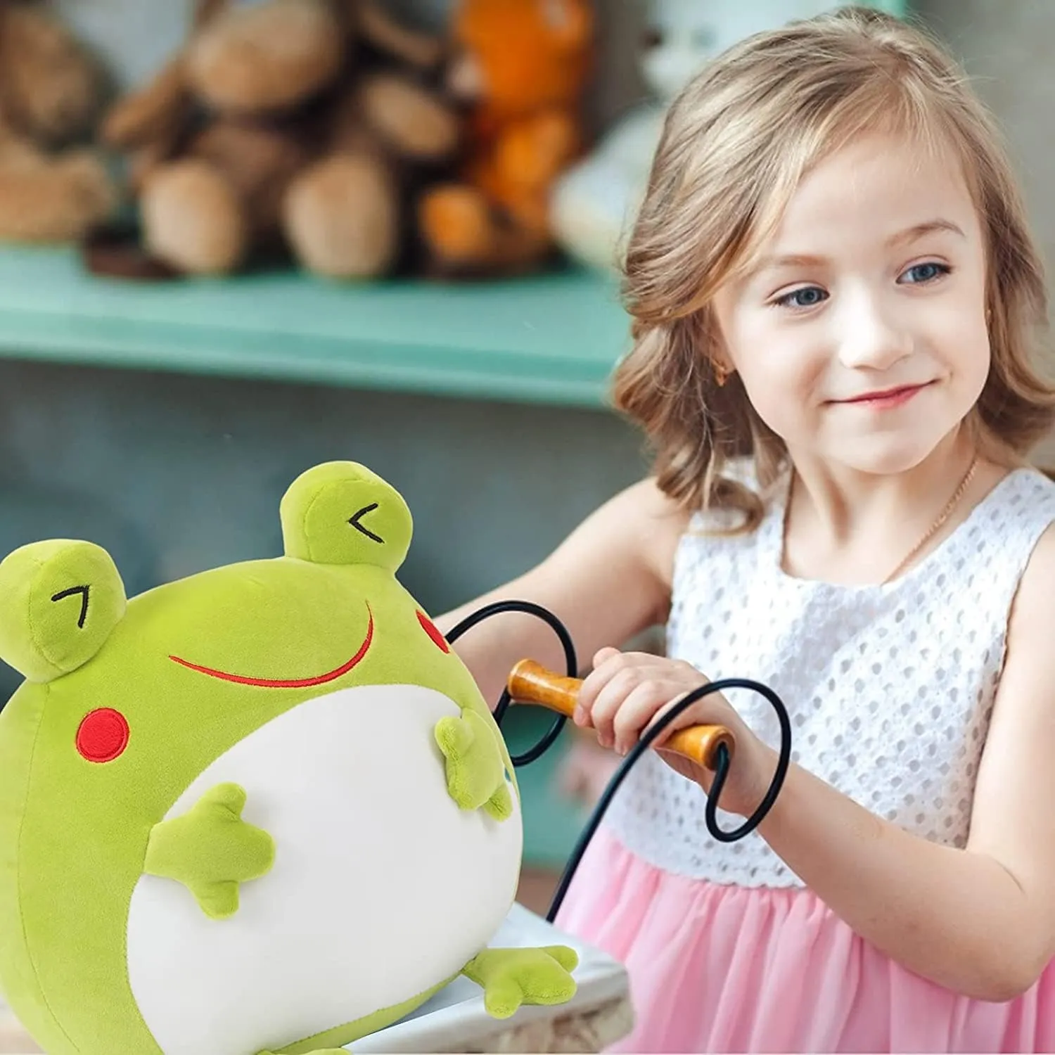 Plushie Toy Gift for Kids$ Boys$ Girls$ and Adults Super Soft & Chubby Frog copy iceberg intelligible Plush Hugging Pillow - 11" Cute Frog Stuffed Animal$ Adorable 
