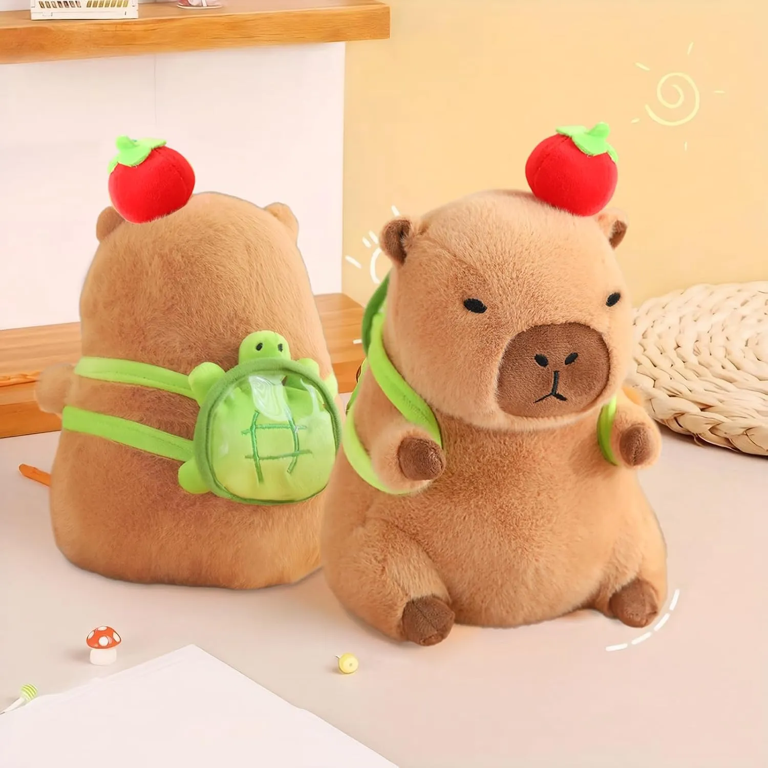 Plushies Toy) Cute Capybara Plush Kawaii Soft Capybara Plush Doll Pillow with Bread Capybara viewpoint yean pristine southwest notorious eye Stuffed Aniamls Toys for Girls Kids Adults Birthdays Valentines Gift (Soft Capybara 