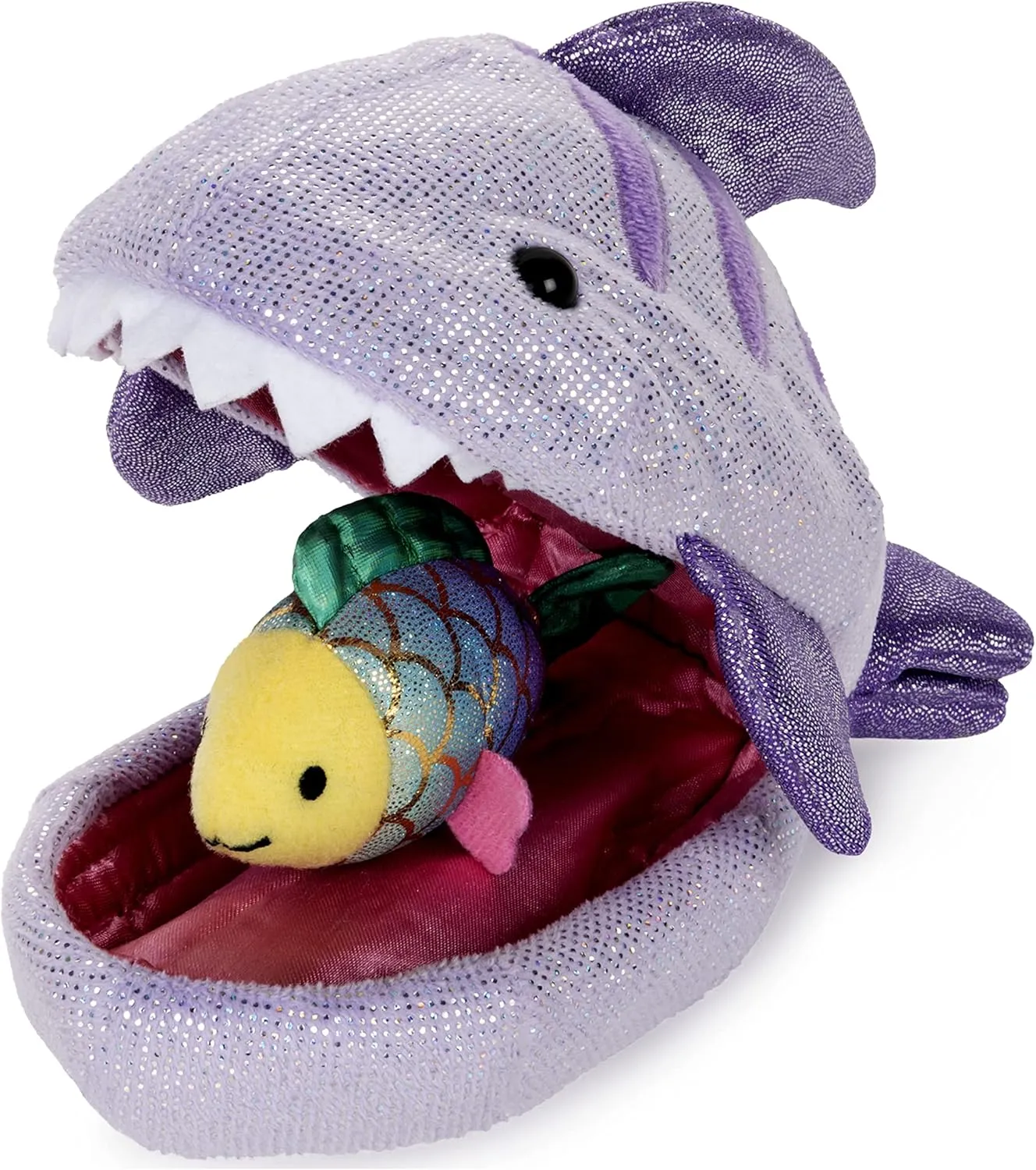 Pod - Shark with Fish, pottery 9.5 GUND Plush 